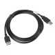 Кабел Lanberg extension cable USB 2.0 AM-AF, 1.8m, black