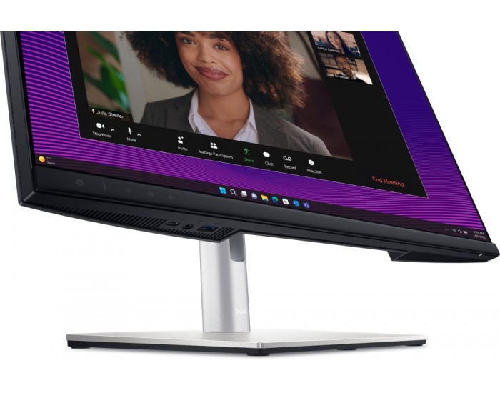 Монитор Dell P2724DEB, 27.0" Video Conferencing AG, IPS, 5ms, 1000:1, 350 cd/m2, QHD (2560x1440), 99% sRGB, Webcam, 2x5W speakers, Microphone, USB-C up to 90W PD, USB 3.2, HDMI, DP, RJ45, Height, Swivel, Tilt, Pivot, Black