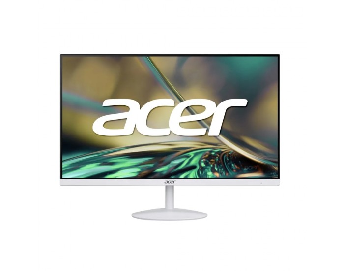 Монитор Acer SA242YEwi 23.8" IPS Wide, LED, ZeroFrame, FHD 1920x1080, FreeSync, AG, 1ms (VRB), 100Hz, Ultra-thin, 100M:1, 250 cd/m2, VGA, HDMI, Tilt, Bluelight shield, Flicker-Less, Acer Display Widget, Kensington Security, VESA, White