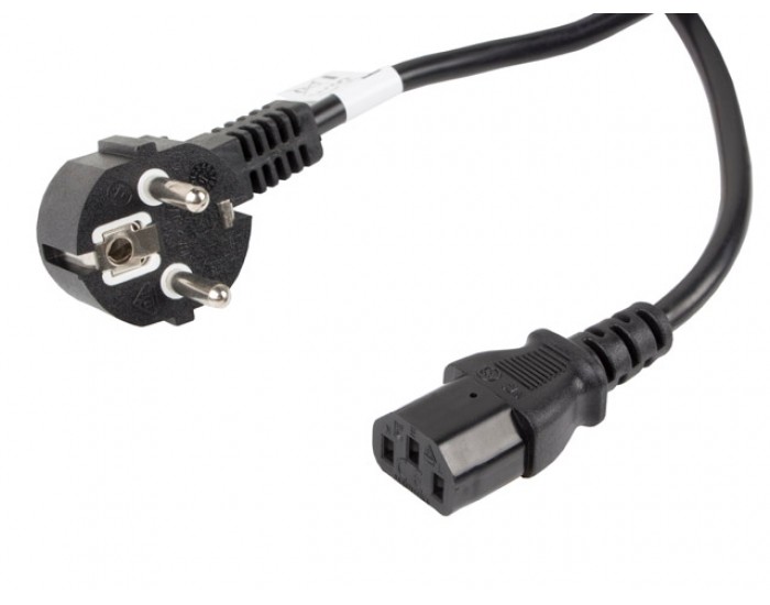 Кабел Lanberg CEE 7/7 -> IEC 320 C13 power cord 10m VDE, black