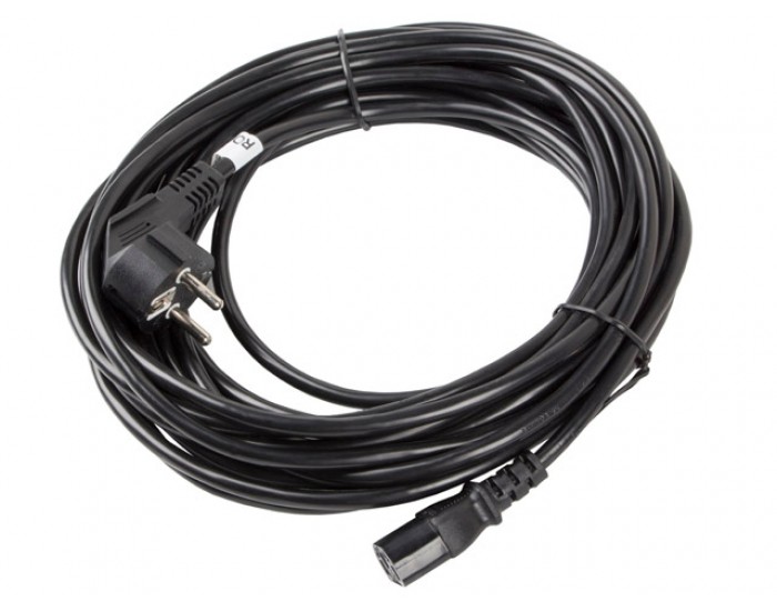 Кабел Lanberg CEE 7/7 -> IEC 320 C13 power cord 10m VDE, black