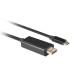 Кабел Lanberg USB-C (M) -> Displayport(M) 1.2 4K 60hz cable 3m, black