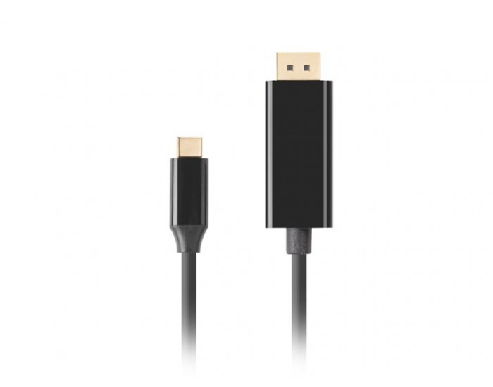 Кабел Lanberg USB-C (M) -> Displayport(M) 1.2 4K 60hz cable 3m, black