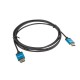 Кабел Lanberg HDMI M/M V2.0 cable 1.8m, 4K Slim, black