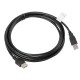 Кабел Lanberg extension cable USB 2.0 AM-AF 2.0, 3m, black