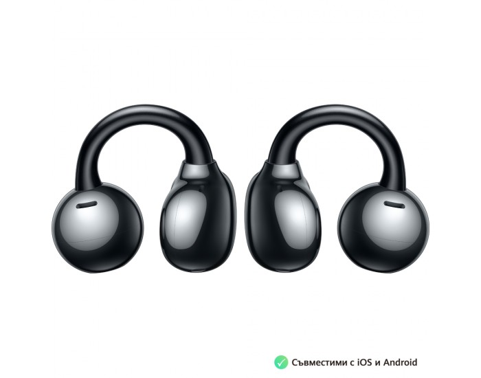 Слушалки Huawei FreeClip Dove-T00 Black, Bluetooth 5.3, 20Hz - 20 KHz, 55mAh