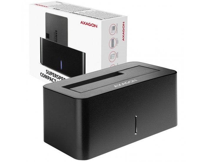 AXAGON ADSA-SN USB3.0 - 1x SATA 6G HDD Dock Station, Black