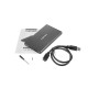 Кутия за твърд диск Natec External HDD/SSD Enclosure Rhino Go SATA 2.5" USB 3.0 Black