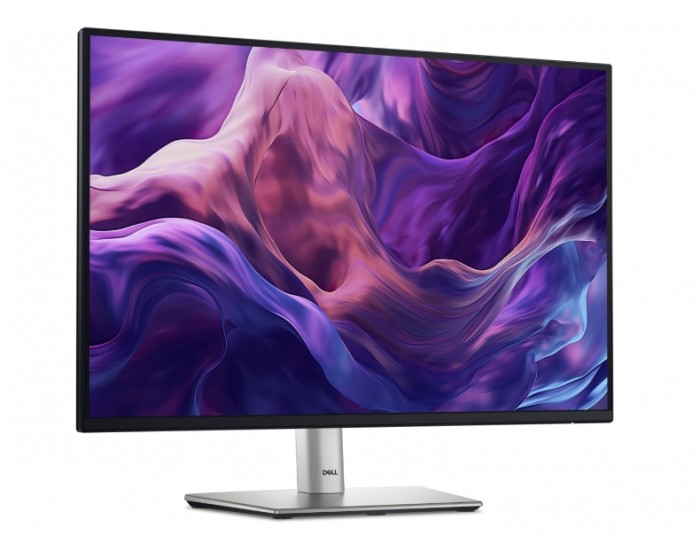 Монитор Dell P2425E, 24" WUXGA LED, IPS Anti-Glare, 5ms, 100 Hz, 1500:1, 300 cd/m2, 1920x1200, 99% sRGB, USB-C, 4xUSB 3.2, HDMI, Display Port, VGA, RJ45, PD 90W, Height Adjustable, Pivot, Swivel, Tilt, Black