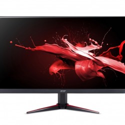 Монитор Acer Nitro VG240YEbmiix, 23.8", IPS, Anti-Glare, FHD 1920x1080, ZeroFrame, FreeSync, 100Hz, 1ms, 100M:1, 250 cd/m2, VGA, 2xHDMI, HDR ready, Speakers 2Wx2, Audio in/out, VESA, Tilt, Acer Display Widget, Black - Офис