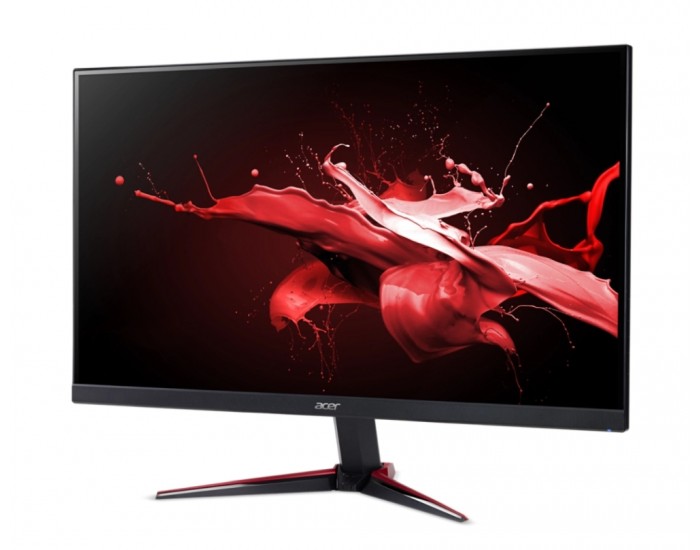 Монитор Acer Nitro VG240YEbmiix, 23.8", IPS, Anti-Glare, FHD 1920x1080, ZeroFrame, FreeSync, 100Hz, 1ms, 100M:1, 250 cd/m2, VGA, 2xHDMI, HDR ready, Speakers 2Wx2, Audio in/out, VESA, Tilt, Acer Display Widget, Black