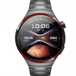 Часовник Huawei Watch 4 Pro Space Edition Gray, Medes-L19MN, Titanium strap, 49mm, GPS, WLAN, Heart Rate Monitor, SPO2 - Офис техника