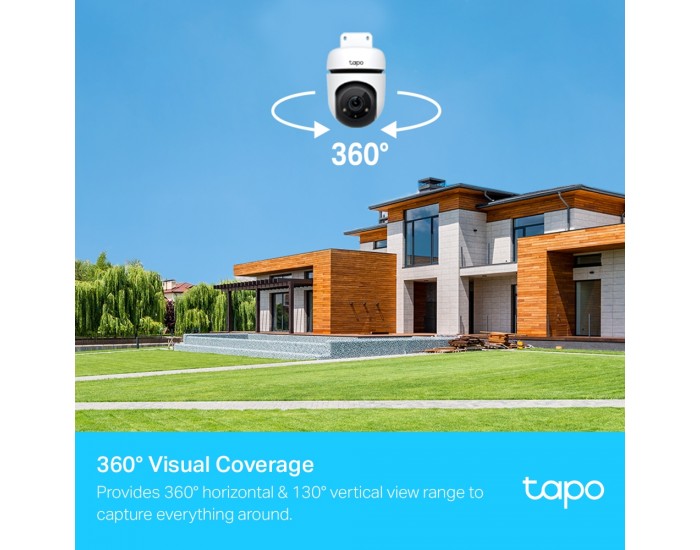 Външна охранителна камера TP-Link Tapo C500 1080p Full HD панорамна