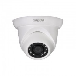 Dahua IP camera 2MP, Eyeball  1/2.7" CMOS, 1920×1080 Effective Pixels, 25fps@1080P, Focal Length 2.8mm (View angle 104°), Max IR distance 30m, 0.08Lux/F2.0, 0Lux/F2.0 IR on, DC12V, PoE, 5.5W, IP67. - Офис