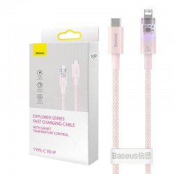 Кабел Baseus Explorer Series USB-C - Lightning 20W 1 м CATS010204 - розов - Baseus