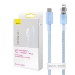 Кабел Baseus Explorer Series USB-C - Lightning 20W 1 м CATS010203 - син - Baseus