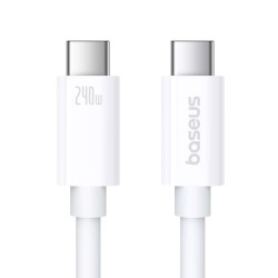 Кабел Baseus Superior Series 2 USB4 USB-C към USB-C кабел, 240W, 1m P10365200211-02 - бял - Baseus