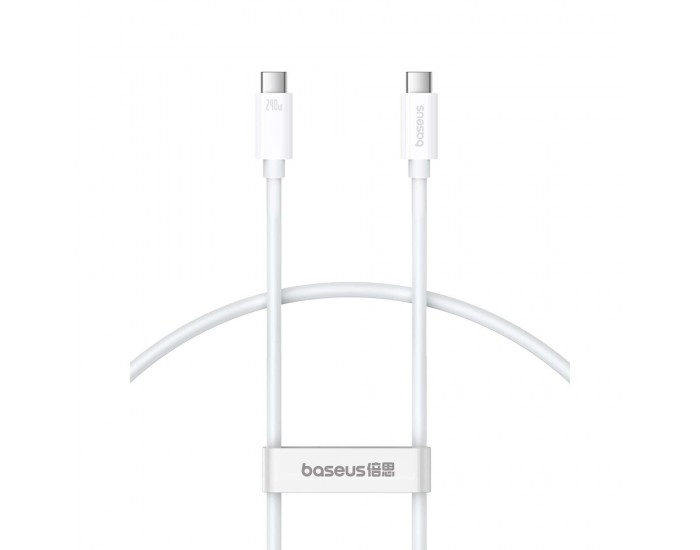 Кабел Baseus Superior Series 2 USB4 USB-C към USB-C кабел, 240W, 1m P10365200211-02 - бял