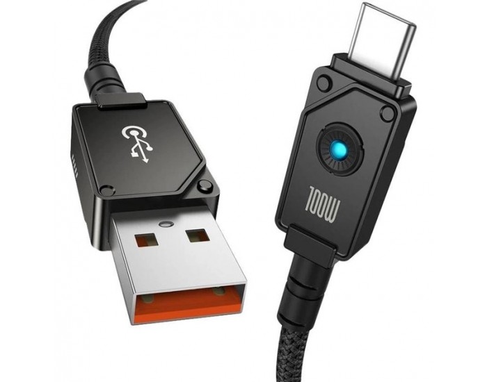 Кабел Baseus Unbreakable Series USB към Type-C 100W 2м  P10355801111-01 - черен