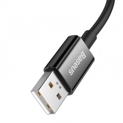 Кабел Baseus Superior Series USB-А към USB-C 65W 1м CAYS000901 - черен - Baseus