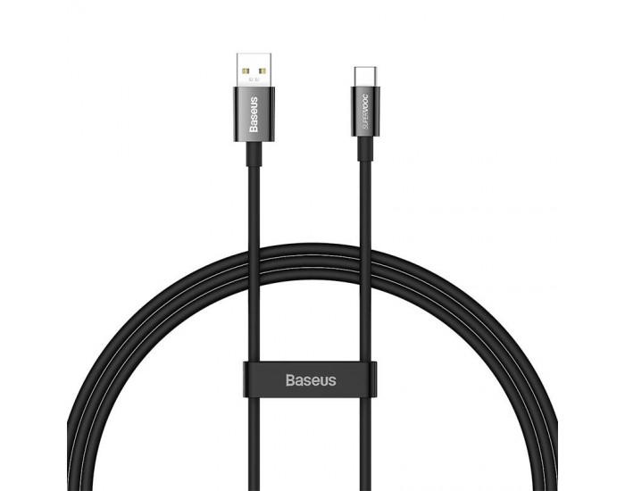 Кабел Baseus Superior Series USB-А към USB-C 65W 1м CAYS000901 - черен