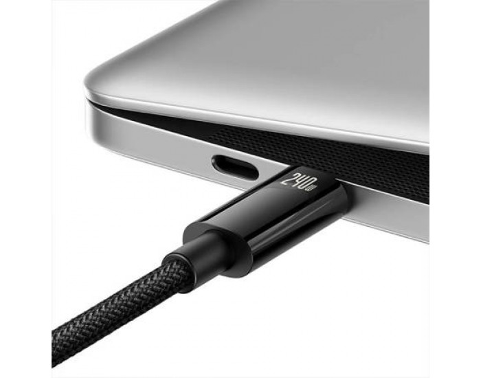 Кабел Baseus Tungsten Gold 240W USB-C към USB-C 2м CAWJ040101 - черен