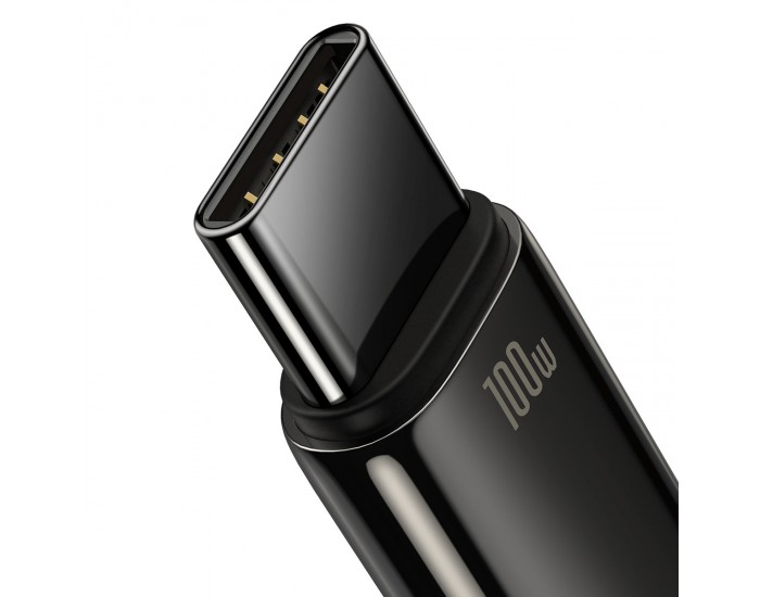 Кабел Baseus Tungsten Gold 100W USB-A към USB-C 2м CAWJ000101 - черен