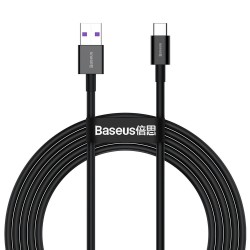 Кабел Baseus Superior CATYS-A01 USB-A към USB-C, 66W, 2м, черен - Baseus