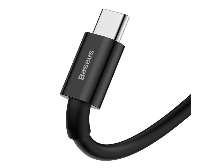 Кабел Baseus Superior CATYS-A01 USB-A към USB-C, 66W, 2м, черен