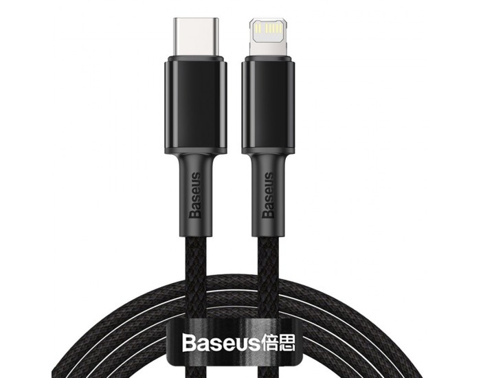 Кабел Baseus High Density USB Type-C към Lightning PD 20W, 2м CATLGD-A01 - черен