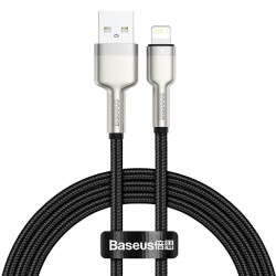 Кабел Baseus Cafule Metal Series USB-A към Lightning, 2м CALJK-B01 - Разклонители, Зарядни и Кабели