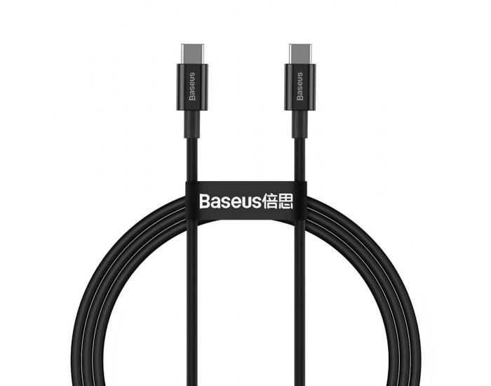 Кабел Baseus Superior USB Type-C към Type-C, PD 2.0 100W, 2м, CATYS-C01 - черен