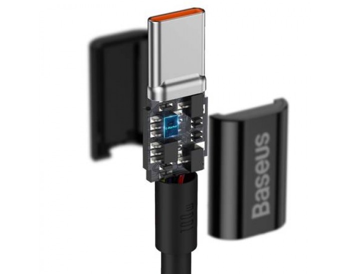 Кабел Baseus Superior USB Type-C към Type-C, PD 2.0 100W, 2м, CATYS-C01 - черен