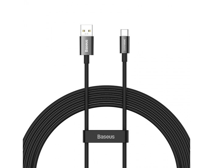 Кабел Baseus Superior Series USB към USB-C 65W 2м CAYS001001 - черен