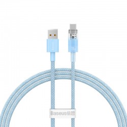 Кабел Baseus Explorer USB към USB-C 100W 2м CATS010503 - син - Baseus