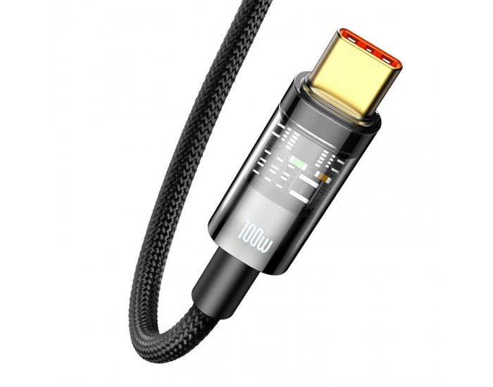 Кабел Baseus CATS000301 USB към USB Type C 100W 2м - черен