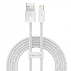 Кабел Baseus Dynamic Series USB към Lightning, 2.4A, 1м CALD000402 -  бял - Baseus