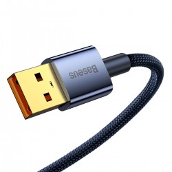 Кабел Baseus CATS000303 USB към USB Type C 100W 2м - син - Разклонители, Зарядни и Кабели