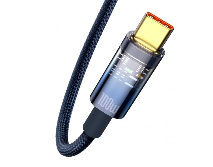 Кабел Baseus CATS000303 USB към USB Type C 100W 2м - син