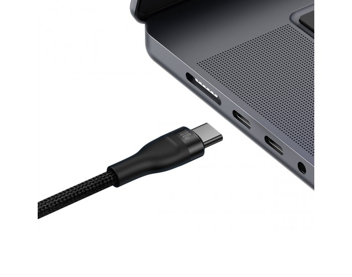 Кабел Baseus Flash Series Ⅱ Fast Charging 2 в 1 USB-C - 2xUSB-C 100W 1.5м CASS060001 - черен