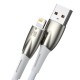 Кабел Baseus Glimmer Series USB-A - Lightning 480Mb/s 2.4A 2м CADH000302 - бял