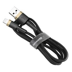 Кабел Baseus Cafule USB-А към Lightning CALKLF-CV1 2м - черен - Разклонители, Зарядни и Кабели