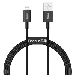 Кабел Baseus Superior USB към Lightning CALYS-A01 2.4 A 1 м - черен - Baseus