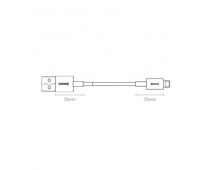 Кабел Baseus Superior USB към Lightning CALYS-A01 2.4 A 1 м - черен