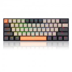 Bluetooth/USB Type-C механична RGB клавиатура Redragon K530-OG-GY-BK-RGB-PRO_BR Draconic PRO Brown Switch - оранжев/сив/черен - Офис