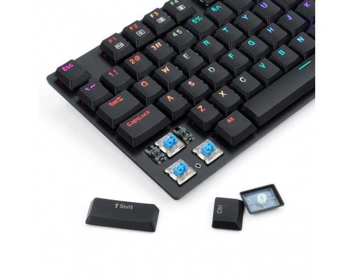 Redragon APS TKL K607RGB-BK RGB геймърска клавиатура blue switches