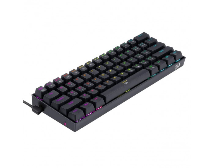 RGB механична геймърска клавиатура Redragon Dragonborn K630RGB-1-BK red switches