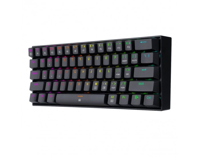 RGB механична геймърска клавиатура Redragon Dragonborn K630RGB-1-BK red switches