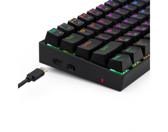 Redragon Deimos K599-KRS-BK Безжична/USB механична RGB клавиатура red switches