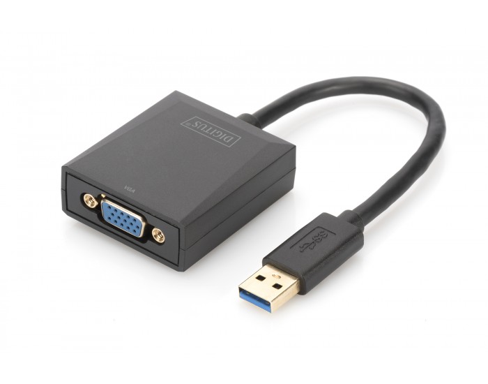 Адаптер DIGITUS, USB 3.0 към VGA, Full HD - DA-70840